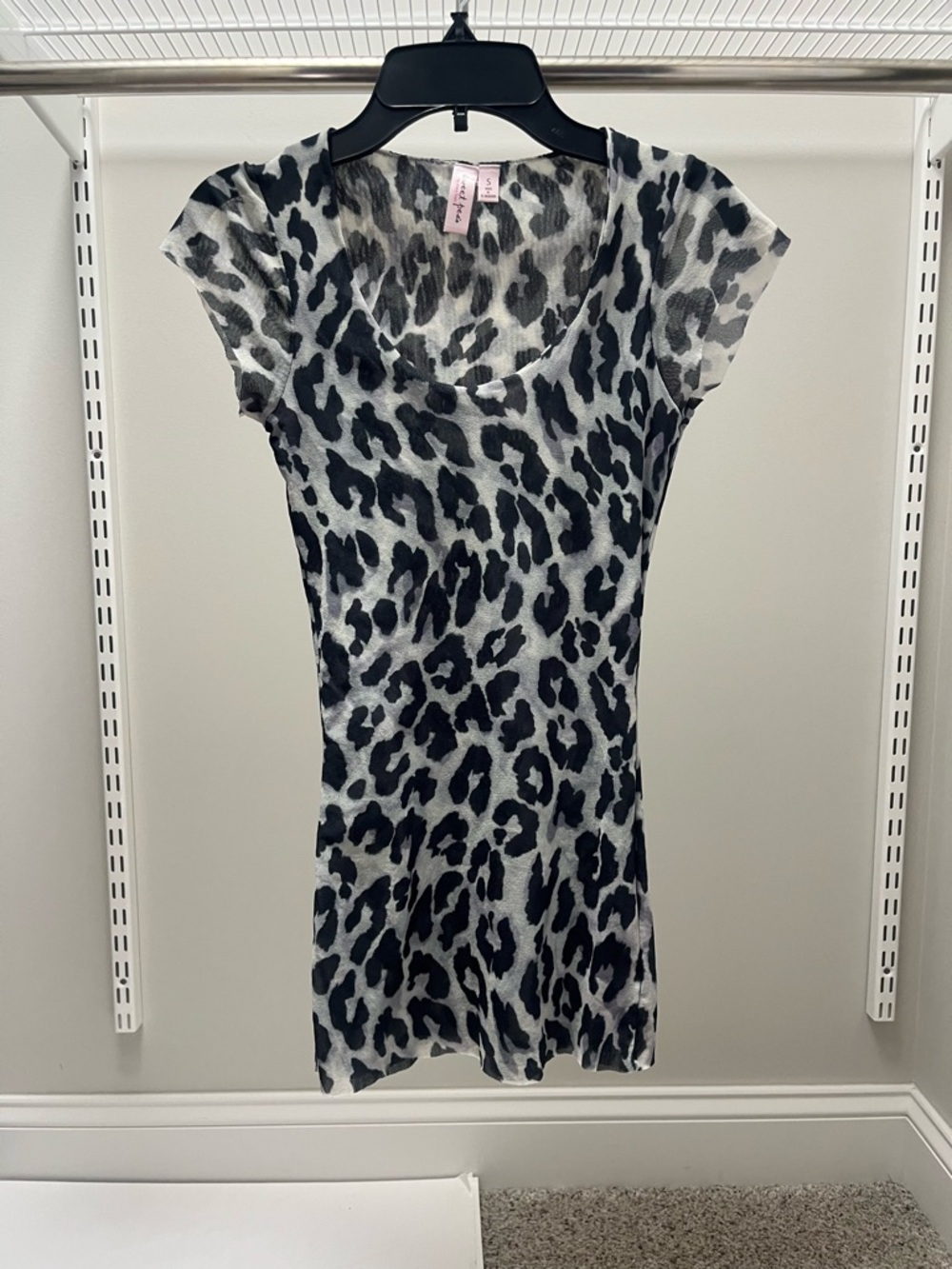Sweet Pea by Stacy Frati Black and White Leopard Print Top